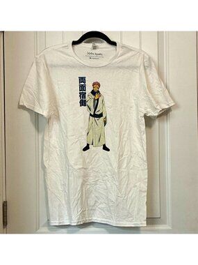 Fruit of the Loom Ryomen Sukuna Jujutsu Kaisen White T-Shirt Size S Cotton